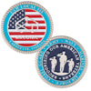 COINBR-2-2 | 2" Brass Challenge Coin (4 Colors on Both Sides)