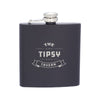 SS6-E | 6 oz. Lazio Stainless Steel Hip Flask (Engraved Imprint)