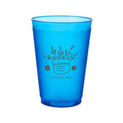 12SC-1 | 12 oz. Frosted Plastic Stadium Cup (1 Color Imprint)