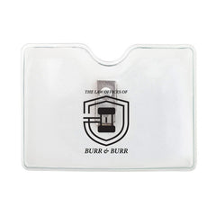 1810-1000-C | 3.81" W x 2.75" H - Horizontal Clear Vinyl Badge Holder (1 Color Imprint)