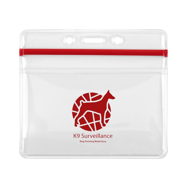 1815-1010-C | 4.25" W x 3.70" H - Horizontal Resealable Badge Holder (1 Color Imprint)