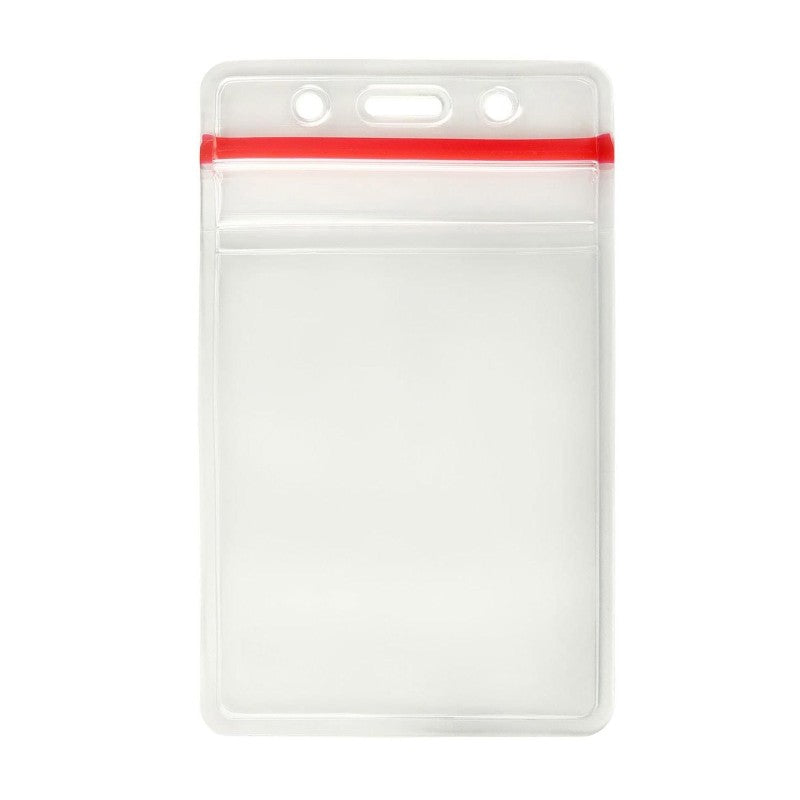 1815-1110 | 3.00" W x 4.95" H - Vertical Resealable Badge Holder (Blank)