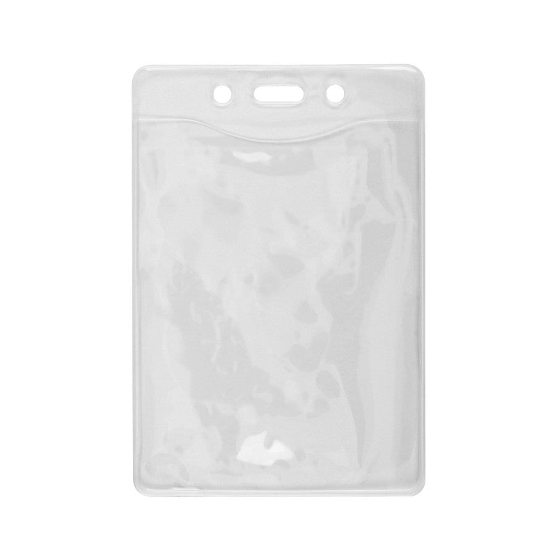 1815-1126 | 3.27" W x 4.80" H - Vertical PureClear Vinyl Badge Holder (Blank)