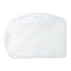 1815-1600 | 4.27" W x 3.05" H - Multi-Directional Clear Vinyl Badge Holder (Blank)