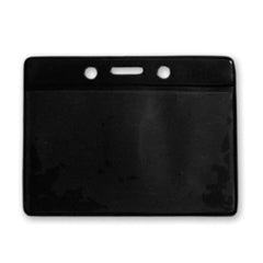1820-200X | 3.75" W x 3.00" H - Horizontal Colored Vinyl Badge Holder (Blank)