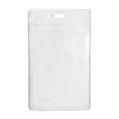 1840-1610 | 3.25" W x 5.31" H - Vertical Clear Vinyl Badge Holder (Blank)