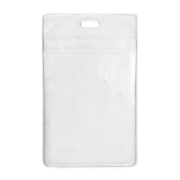 1840-1610 | 3.25" W x 5.31" H - Vertical Clear Vinyl Badge Holder (Blank)