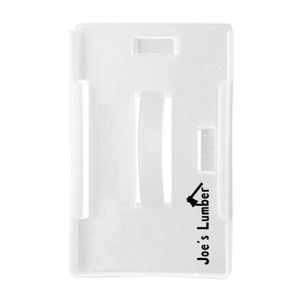 1840-3025-C | 2.26" W x 3.58" H - Multi-Directional Rigid Multi-Card Holder (1 Color Imprint)