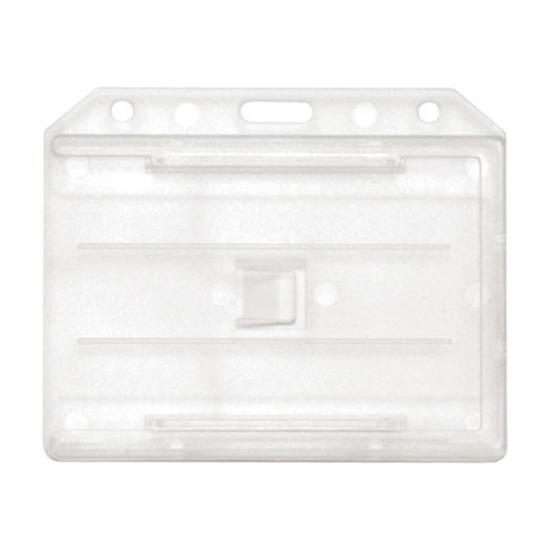 1840-305X | 3.65" W x 2.94" H - Horizontal Rigid Two Card Holder (Blank)