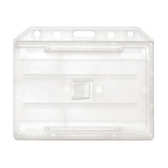 1840-305X | 3.65" W x 2.94" H - Horizontal Rigid Two Card Holder (Blank)
