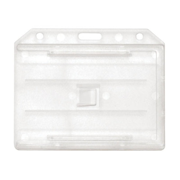 1840-305X | 3.65" W x 2.94" H - Horizontal Rigid Two Card Holder (Blank)