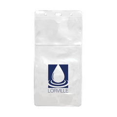 1840-5052-C | 4.00" W x 8.00" H - Vertical Clear Vinyl Multi-Badge Holder (1 Color Imprint)