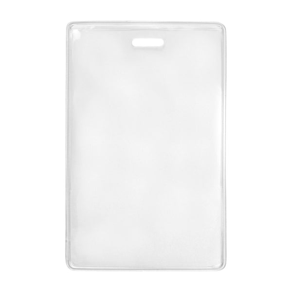 1840-5057 | 2.78" W x 4.38" H - Vertical Clear Vinyl Badge Holder (Blank)
