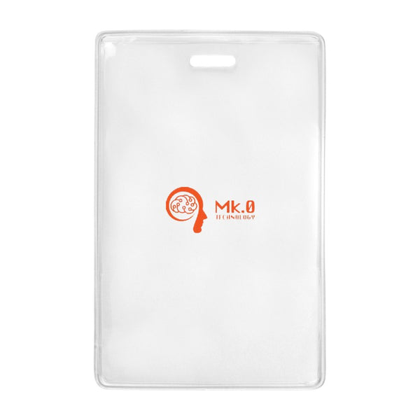 1840-5057-C | 2.78" W x 4.38" H - Vertical Clear Vinyl Badge Holder (1 Color Imprint)