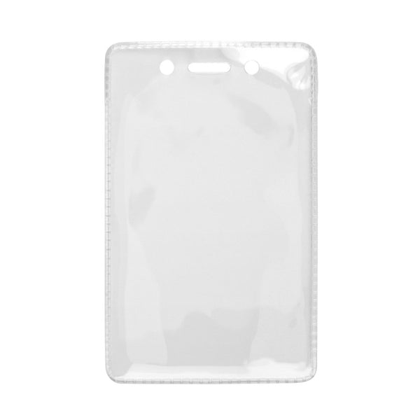 1840-5061 | 2.80" W x 4.50" H - Anti-Static Vertical Clear Vinyl Badge Holder (Blank)