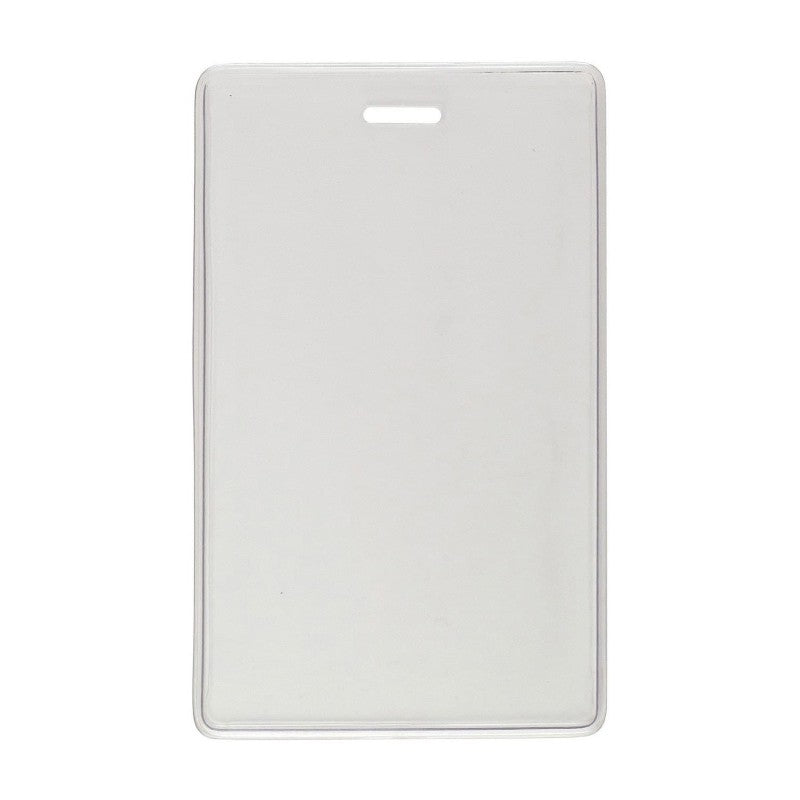 1840-5070 | 2.78" W x 4.38" H - Vertical Clear Vinyl Badge Holder (Blank)