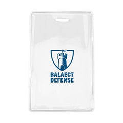 1840-5070-C | 2.78" W x 4.38" H - Vertical Clear Vinyl Badge Holder (1 Color Imprint)