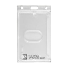 1840-6500-C | 2.18" W x 3.38" H - Vertical Rigid Card Holder (1 Color Imprint)