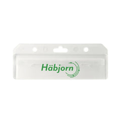 1840-8000-C | 3.63" W x 1.40" H - Rigid Card Holder Strip (1 Color Imprint)