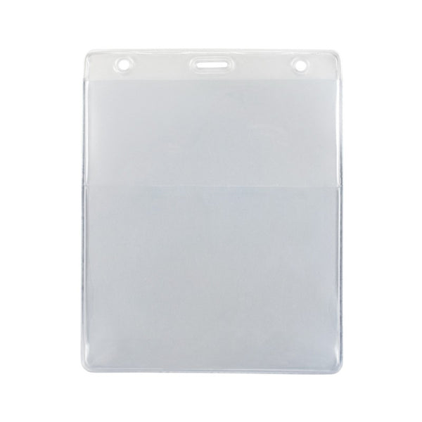 1860-400X | 4.44" W x 5.25" H - Vertical Colored Badge Holder (Blank)
