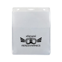 1860-400X-C | 4.44" W x 5.25" H - Vertical Colored Badge Holder (1 Color Imprint)