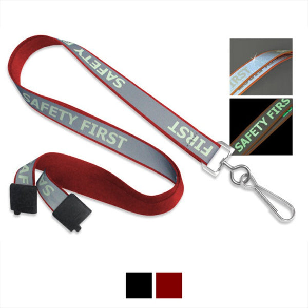 2135-251X | 5/8" Polyester Lanyard Glow-in-the-Dark with Breakaway (J-Hook)