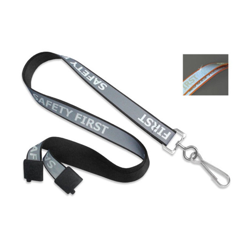 2135-252X | 5/8" Polyester Lanyard Safety First with Breakaway (J-Hook)