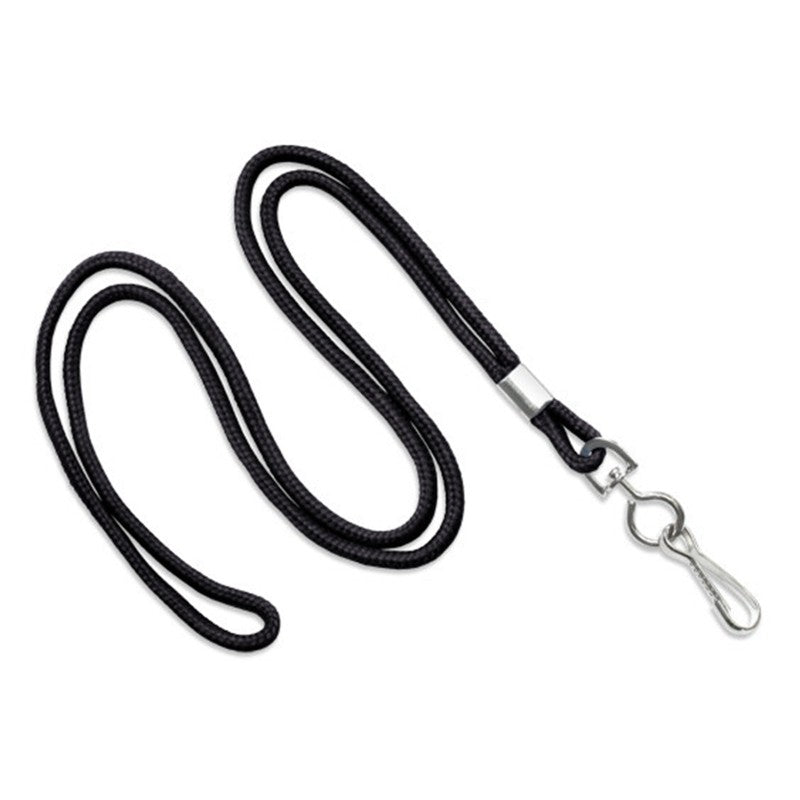 2135-300X | 1/8" Blank Round Braid Lanyard (J-Hook)