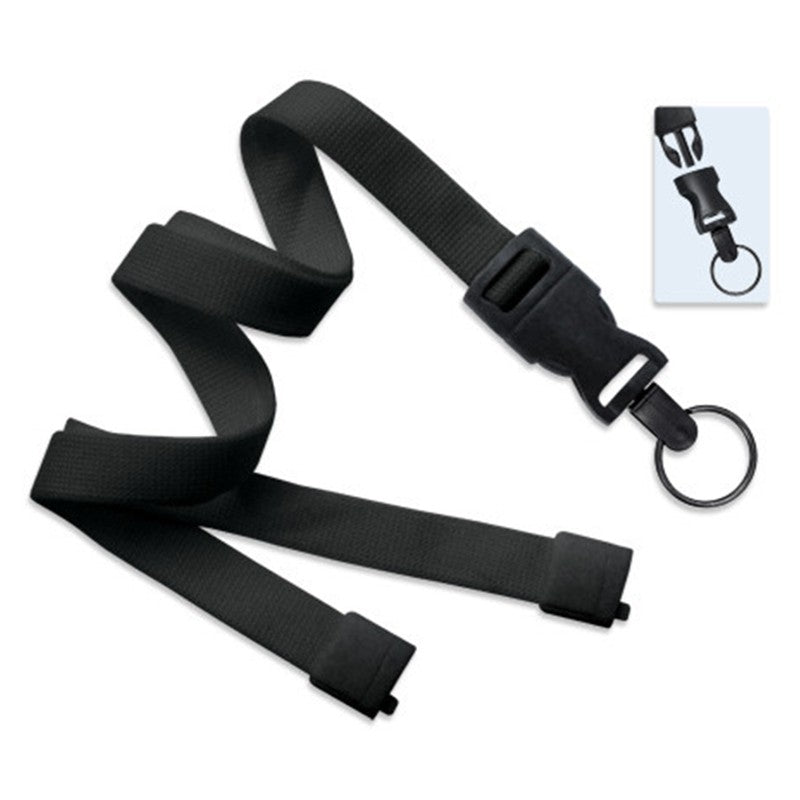 2135-468X | 5/8" Polyester Lanyard with Breakaway and Quick Release (Split Ring)