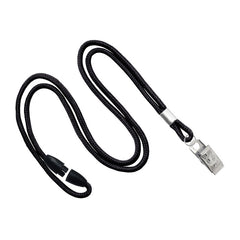 2137-201X | 1/8" Round Braid Lanyard with Breakaway (Bulldog Clip)