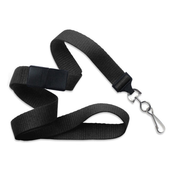 2138-500X | 5/8" Flat Blank Lanyard with Breakaway (J-Hook)