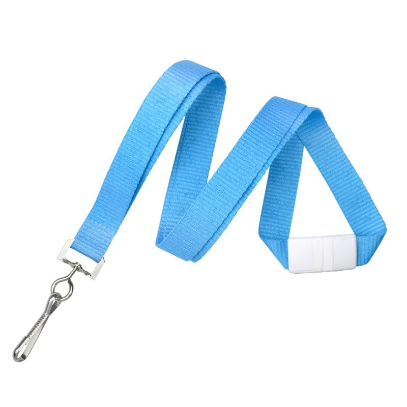 2138-504X | 5/8" Neon Flat Polyester Lanyard with Breakaway (J-Hook)