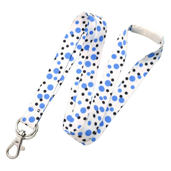 2138-728X | 5/8" Pre-printed Dye Sublimated Lanyard with Breakaway (Polka Dot)