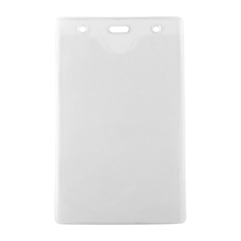 506-456 | 4.25" W x 6.75" H - Vertical Clear Vinyl Badge Holder (Blank)