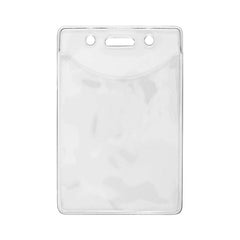 506-N | 2.67" W x 4.04" H - Vertical Clear Vinyl Badge Holder (Blank)