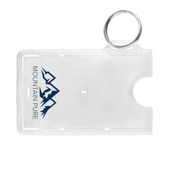 706-RNG-C | 3.50" W x 2.13" H - Horizontal Rigid Card Holder (1 Color Imprint)