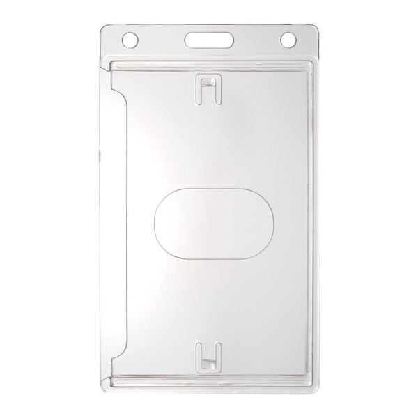 726-CSN | 2.45" W x 4.18" H - Vertical Rigid Card Holder (Blank)