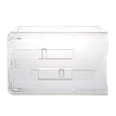 736-T2 | 3.58" W x 2.46" H - Horizontal Rigid Card Holder (Blank)