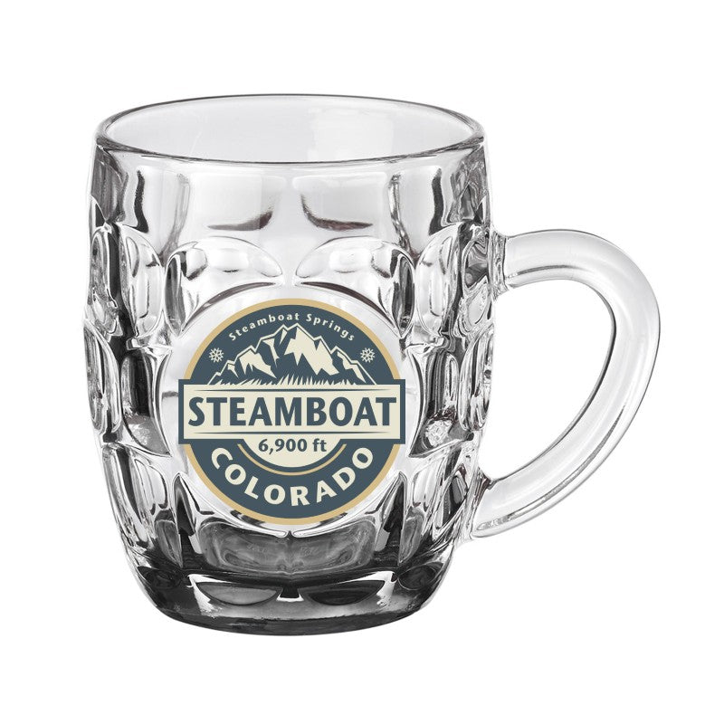 ABM10-F | 10 oz. Arc® Classic Dimpled Beer Mug (Full Color Imprint)