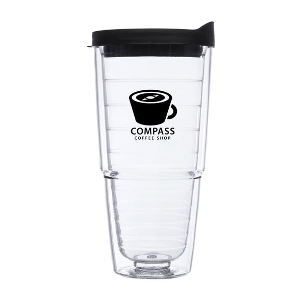 AC24-1 | 24 oz. Comet Double-Wall Acrylic Tumbler (1 Color Imprint)