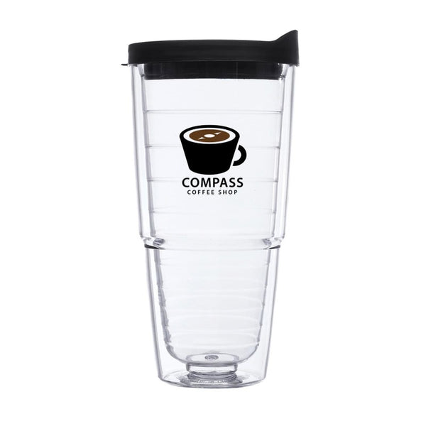 AC24-2 | 24 oz. Comet Double-Wall Acrylic Tumbler (2 Color Imprint)