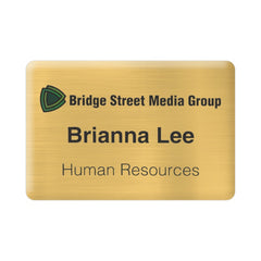 BD-MTL-2X3 | 3" W x 2" H - Metal Name Badge