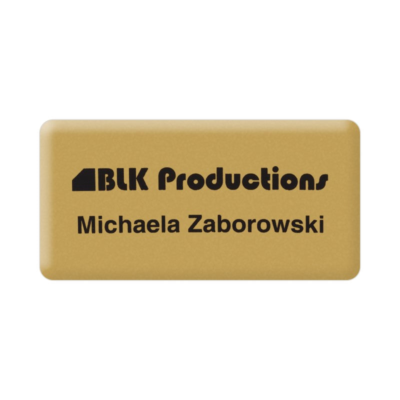 BD-PVC-15X3 | 3" W x 1.5" H - PVC Name Badge