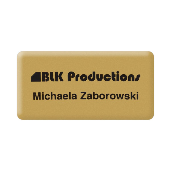 BD-PVC-15X3 | 3" W x 1.5" H - PVC Name Badge