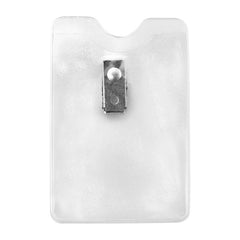 CL-1810-1200 | 2.63" W x 3.92" H - Vertical Clear Vinyl Badge Holder (Blank)