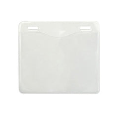 CL-1815-1401 | 4.30" W x 3.90" H - Horizontal Clear Vinyl Badge Holder (Blank)