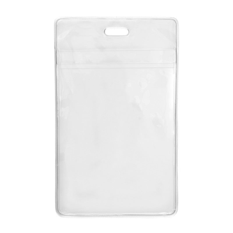 CL-1840-1610 | 3.25" W x 5.31" H - Vertical Clear Vinyl Badge Holder (Blank)