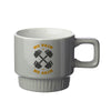CM25-2 | 10 oz. Ridged Super Stacker Ceramic Mug (2 Color Imprint)