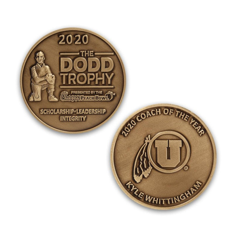 COINBR-225-0 | 2.25" Brass Challenge Coin (No Color Fill)