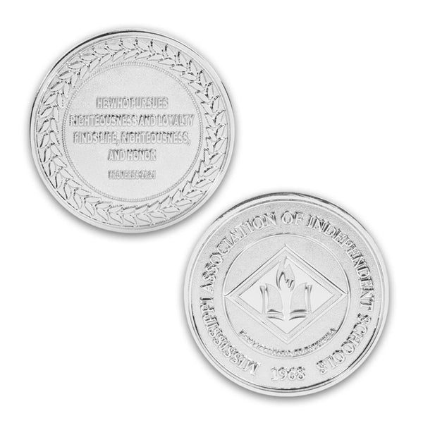COINBR-25-0 | 2.5" Brass Challenge Coin (No Color Fill)